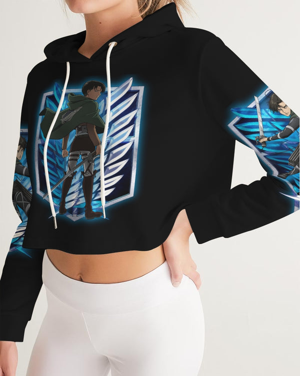 Attack On Titan Levi Women's Cropped Hoodie